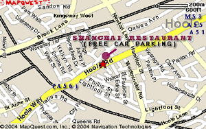 road map of restaurant